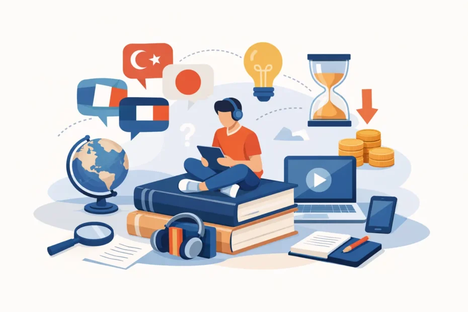 How to Learn languages with limited learning resources